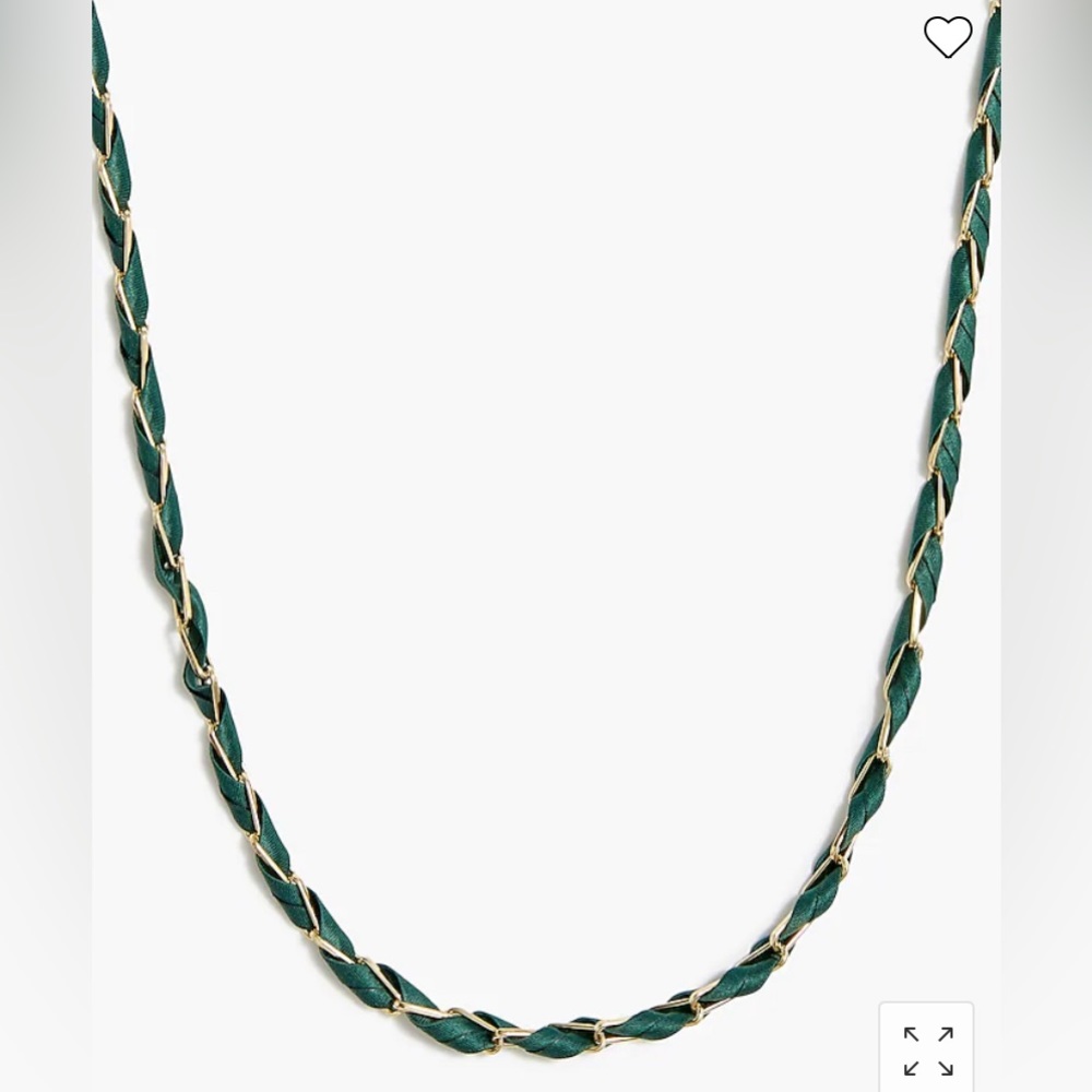 J. Crew Ribbon Wrapped Necklace